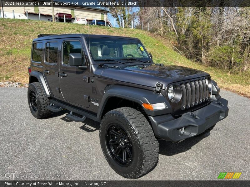 Granite Crystal Metallic / Black 2021 Jeep Wrangler Unlimited Sport 4x4