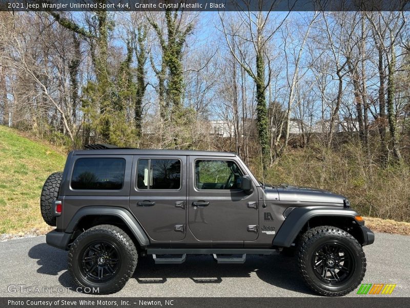 Granite Crystal Metallic / Black 2021 Jeep Wrangler Unlimited Sport 4x4