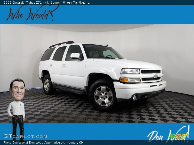 Summit White / Tan/Neutral 2006 Chevrolet Tahoe Z71 4x4