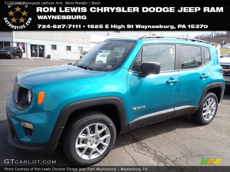 Bikini Metallic / Black 2022 Jeep Renegade Latitude 4x4