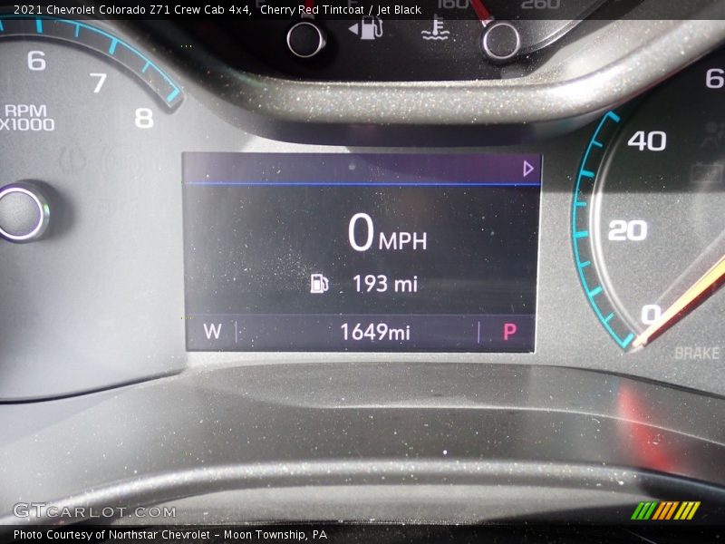 Cherry Red Tintcoat / Jet Black 2021 Chevrolet Colorado Z71 Crew Cab 4x4