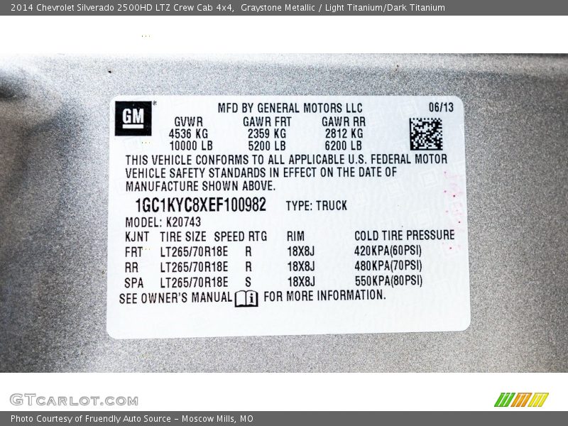 Graystone Metallic / Light Titanium/Dark Titanium 2014 Chevrolet Silverado 2500HD LTZ Crew Cab 4x4