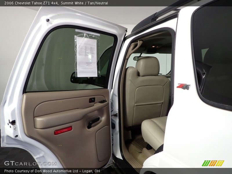 Summit White / Tan/Neutral 2006 Chevrolet Tahoe Z71 4x4