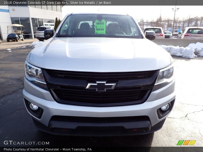 Silver Ice Metallic / Jet Black 2018 Chevrolet Colorado LT Crew Cab 4x4