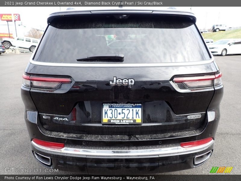 Diamond Black Crystal Pearl / Ski Gray/Black 2021 Jeep Grand Cherokee L Overland 4x4