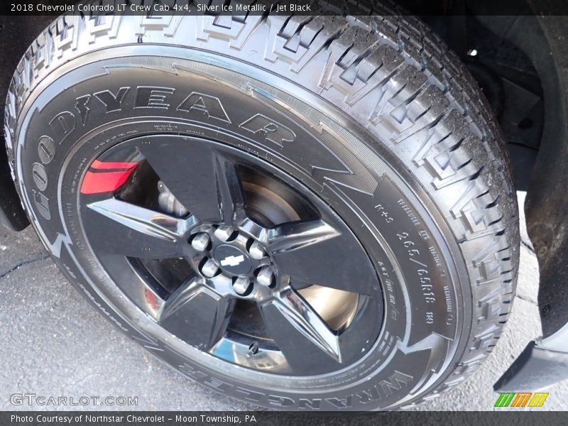 Silver Ice Metallic / Jet Black 2018 Chevrolet Colorado LT Crew Cab 4x4