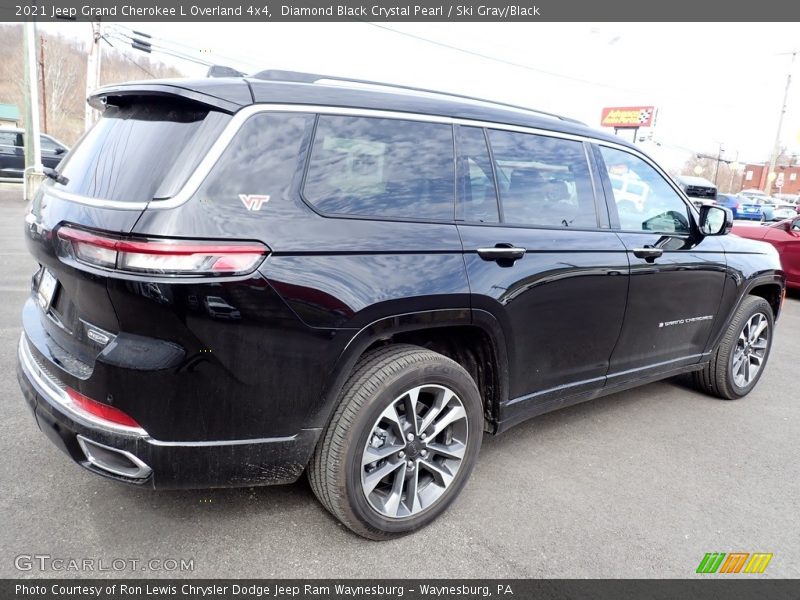 Diamond Black Crystal Pearl / Ski Gray/Black 2021 Jeep Grand Cherokee L Overland 4x4