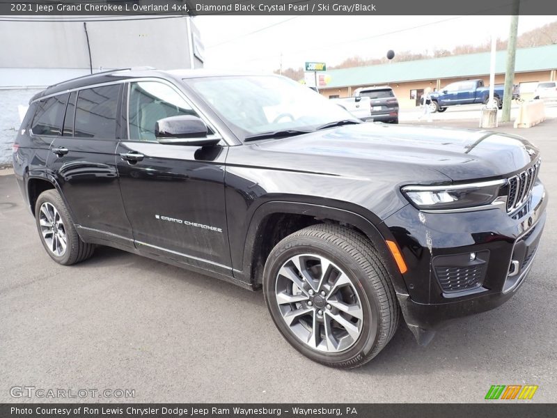Diamond Black Crystal Pearl / Ski Gray/Black 2021 Jeep Grand Cherokee L Overland 4x4