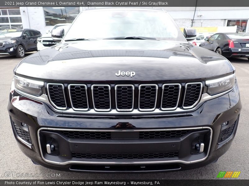 Diamond Black Crystal Pearl / Ski Gray/Black 2021 Jeep Grand Cherokee L Overland 4x4