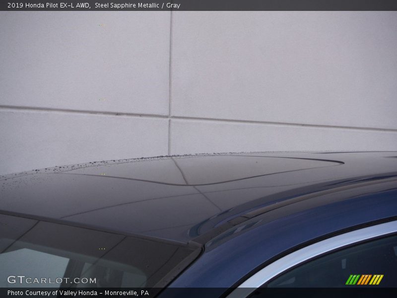Steel Sapphire Metallic / Gray 2019 Honda Pilot EX-L AWD