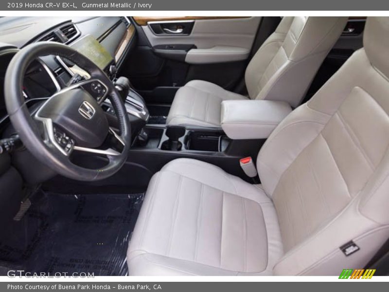Gunmetal Metallic / Ivory 2019 Honda CR-V EX-L