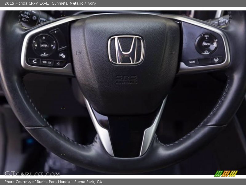Gunmetal Metallic / Ivory 2019 Honda CR-V EX-L