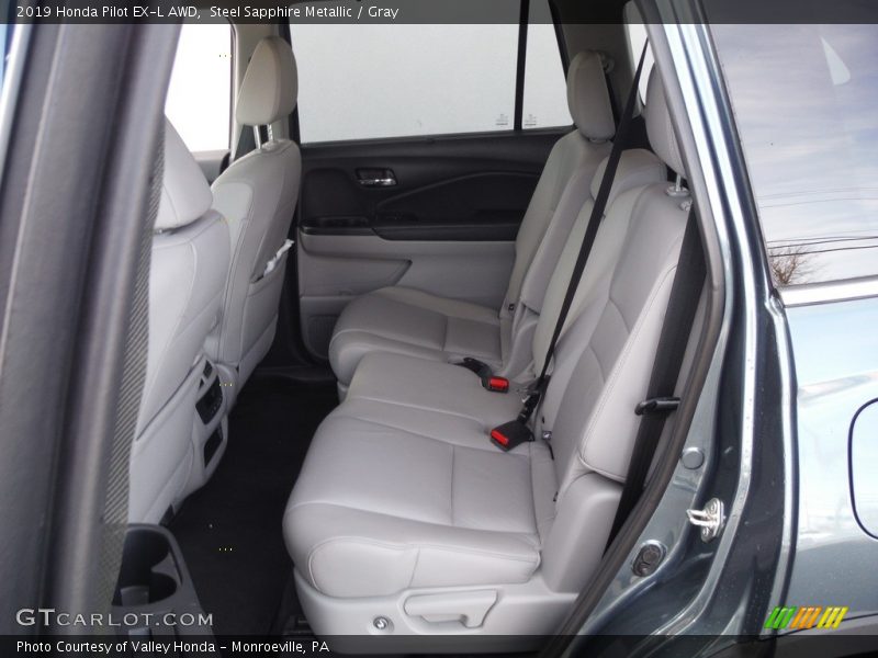 Steel Sapphire Metallic / Gray 2019 Honda Pilot EX-L AWD