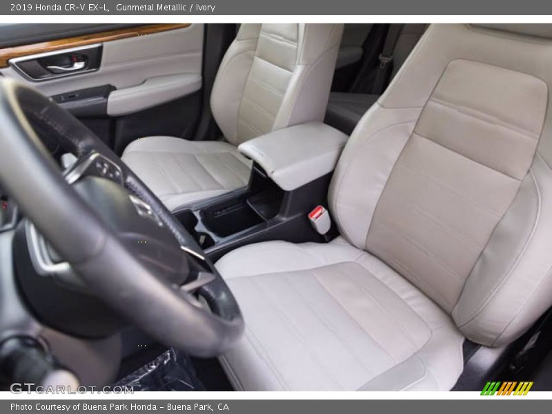 Gunmetal Metallic / Ivory 2019 Honda CR-V EX-L