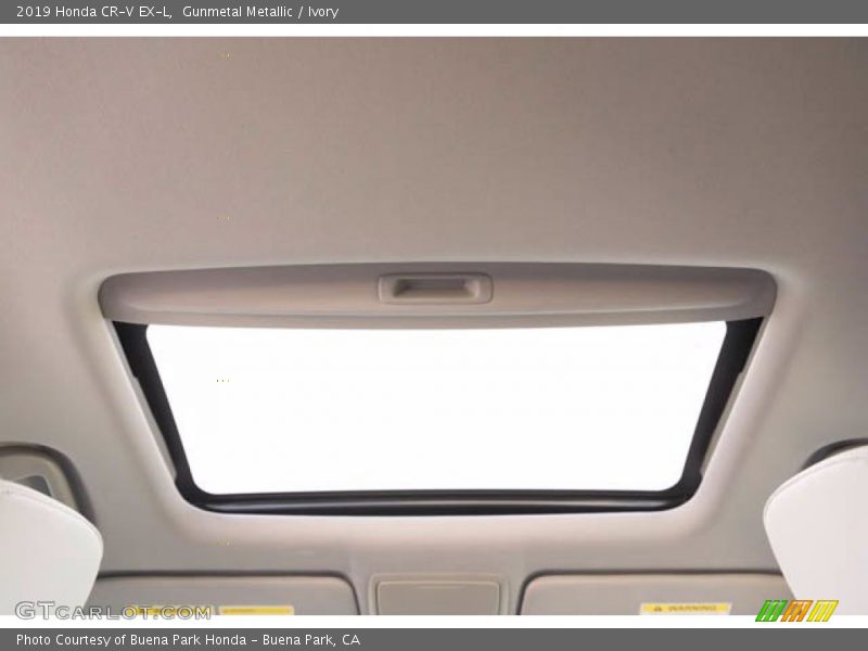Gunmetal Metallic / Ivory 2019 Honda CR-V EX-L