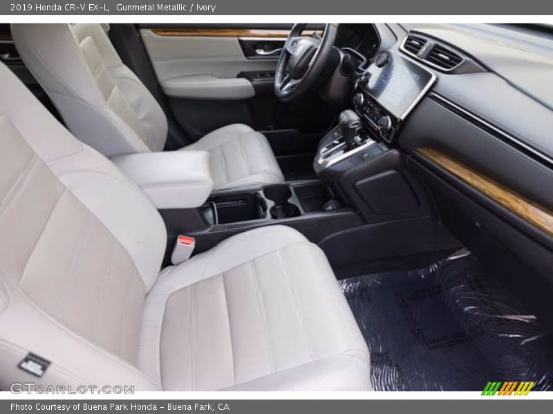 Gunmetal Metallic / Ivory 2019 Honda CR-V EX-L