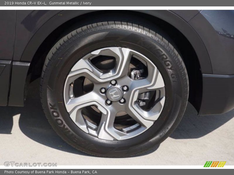 Gunmetal Metallic / Ivory 2019 Honda CR-V EX-L