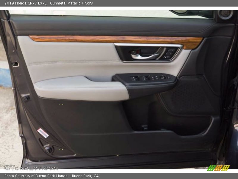 Gunmetal Metallic / Ivory 2019 Honda CR-V EX-L