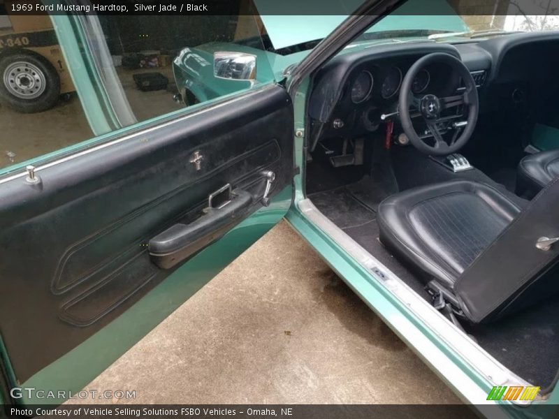 Silver Jade / Black 1969 Ford Mustang Hardtop