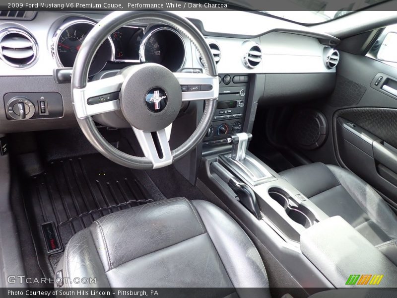 Performance White / Dark Charcoal 2009 Ford Mustang V6 Premium Coupe