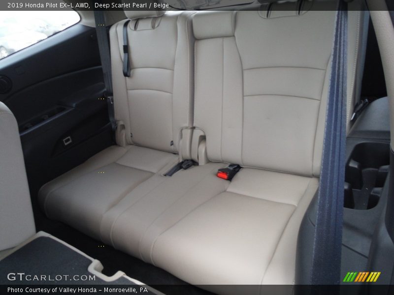 Deep Scarlet Pearl / Beige 2019 Honda Pilot EX-L AWD