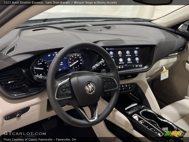 Satin Steel Metallic / Whisper Beige w/Ebony Accents 2022 Buick Envision Essence