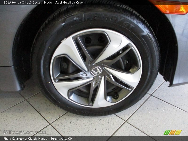 Modern Steel Metallic / Gray 2019 Honda Civic LX Sedan