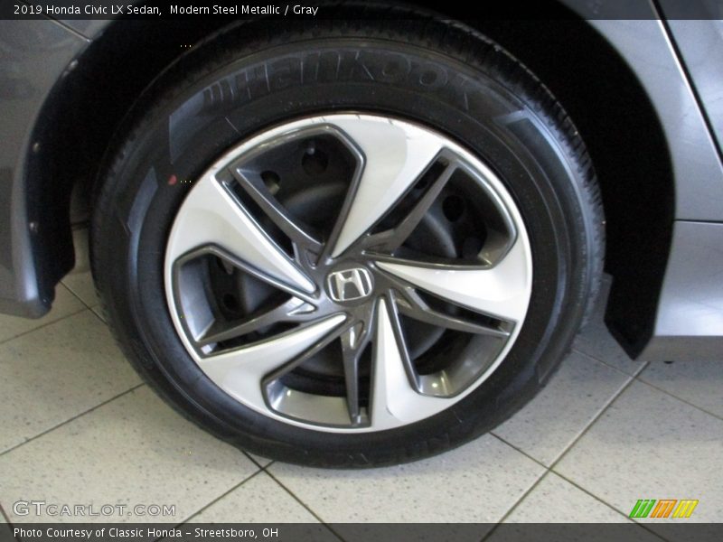 Modern Steel Metallic / Gray 2019 Honda Civic LX Sedan