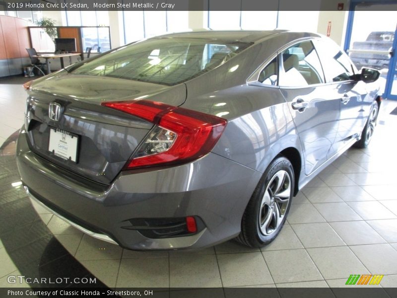 Modern Steel Metallic / Gray 2019 Honda Civic LX Sedan
