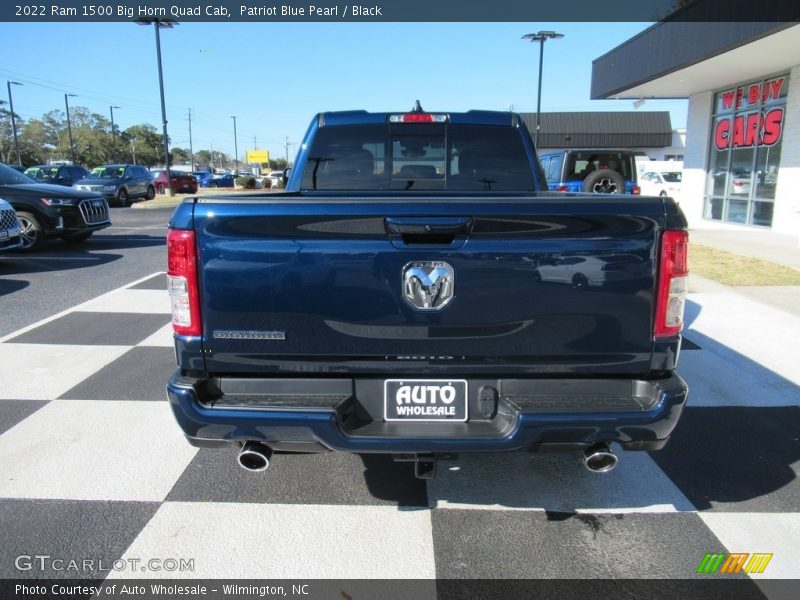 Patriot Blue Pearl / Black 2022 Ram 1500 Big Horn Quad Cab