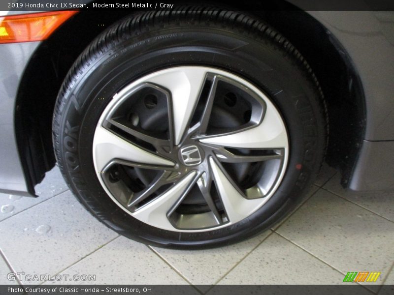 Modern Steel Metallic / Gray 2019 Honda Civic LX Sedan