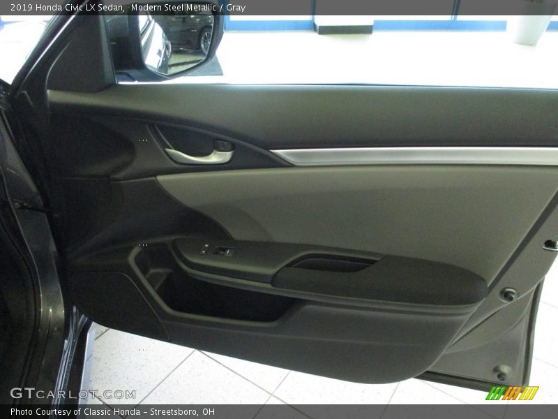 Modern Steel Metallic / Gray 2019 Honda Civic LX Sedan