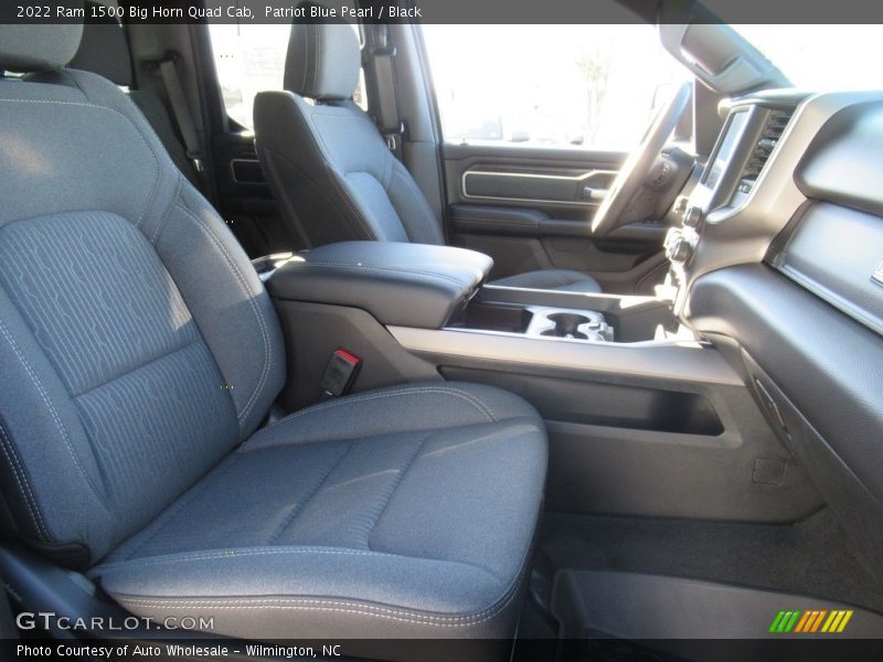 Patriot Blue Pearl / Black 2022 Ram 1500 Big Horn Quad Cab