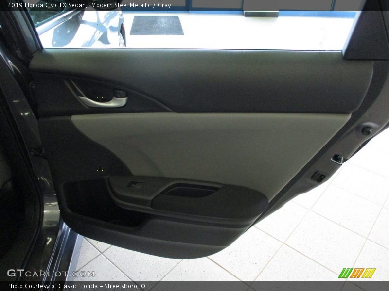 Modern Steel Metallic / Gray 2019 Honda Civic LX Sedan