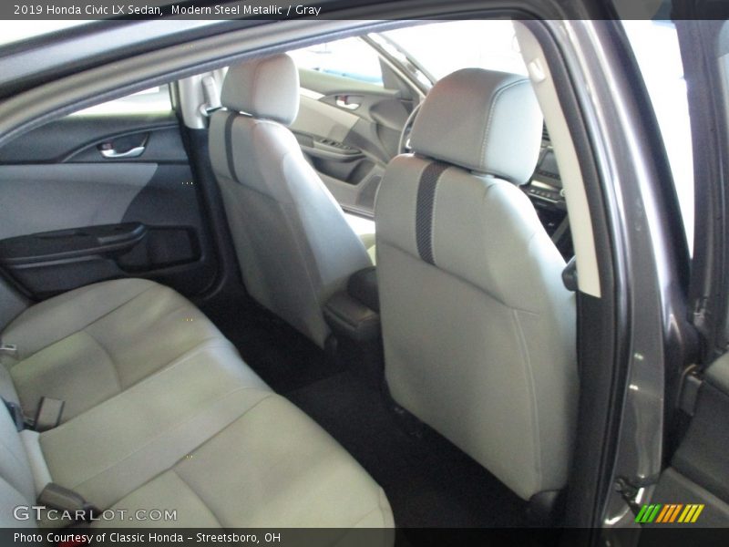Modern Steel Metallic / Gray 2019 Honda Civic LX Sedan