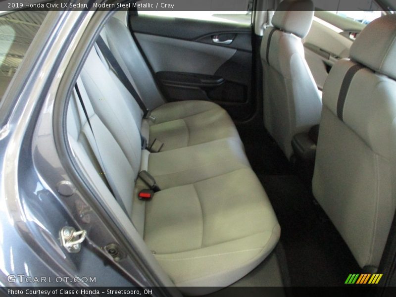 Modern Steel Metallic / Gray 2019 Honda Civic LX Sedan
