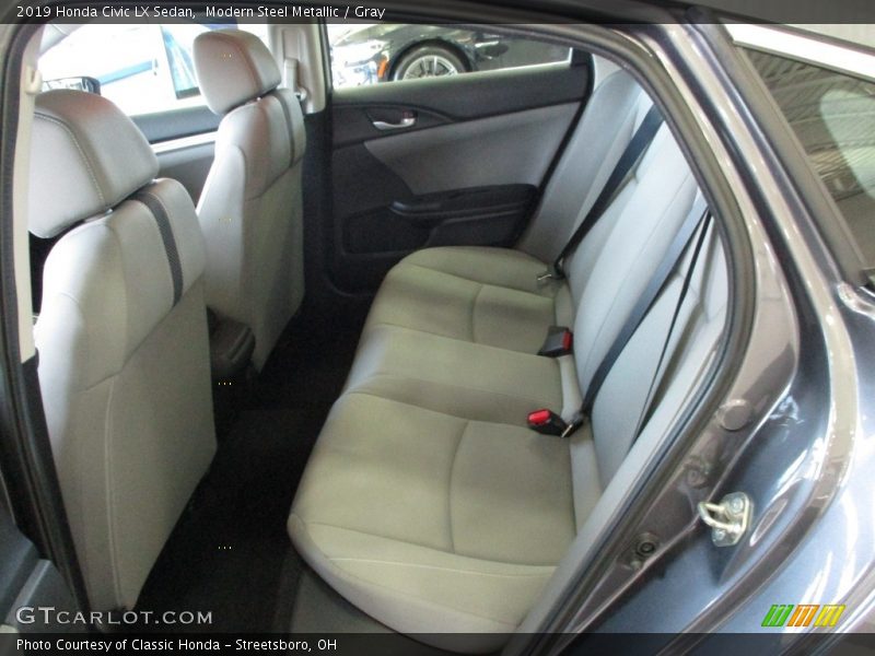 Modern Steel Metallic / Gray 2019 Honda Civic LX Sedan