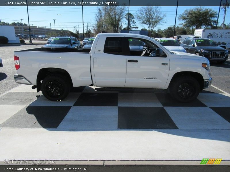 Super White / Graphite 2021 Toyota Tundra SR5 Double Cab 4x4