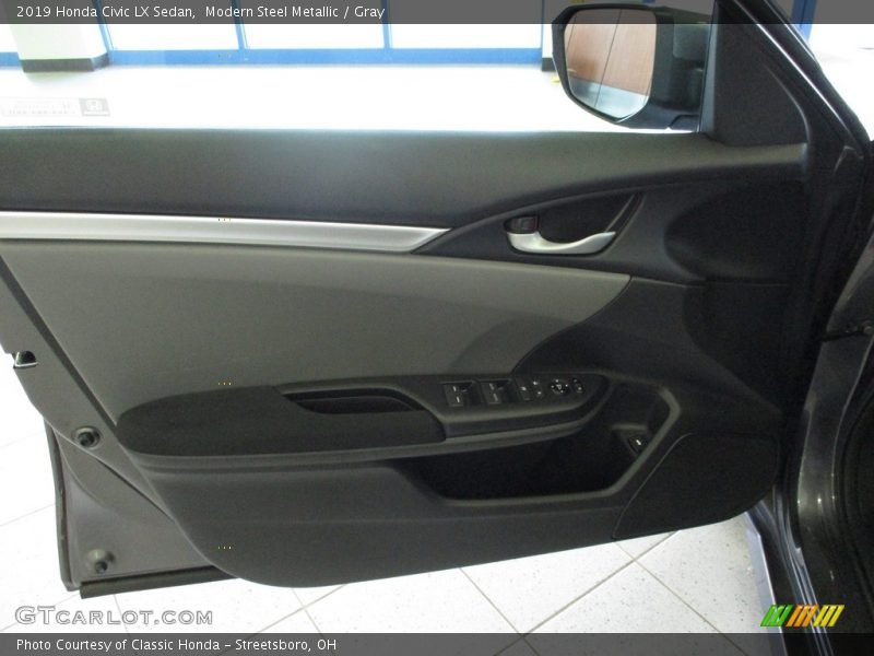 Modern Steel Metallic / Gray 2019 Honda Civic LX Sedan