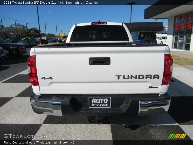Super White / Graphite 2021 Toyota Tundra SR5 Double Cab 4x4
