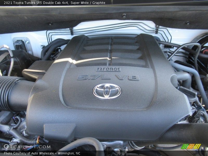 Super White / Graphite 2021 Toyota Tundra SR5 Double Cab 4x4