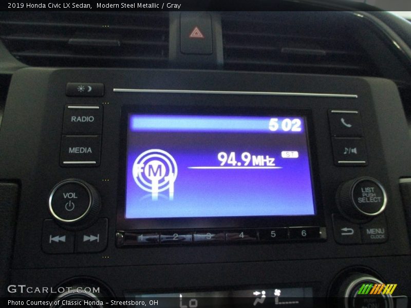 Modern Steel Metallic / Gray 2019 Honda Civic LX Sedan