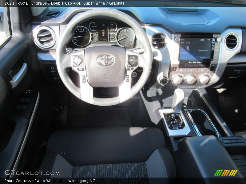 Super White / Graphite 2021 Toyota Tundra SR5 Double Cab 4x4