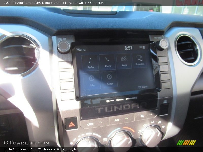 Super White / Graphite 2021 Toyota Tundra SR5 Double Cab 4x4