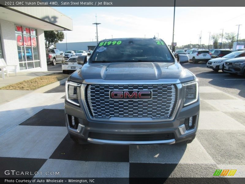 Satin Steel Metallic / Jet Black 2021 GMC Yukon Denali 4WD