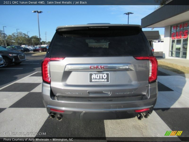 Satin Steel Metallic / Jet Black 2021 GMC Yukon Denali 4WD