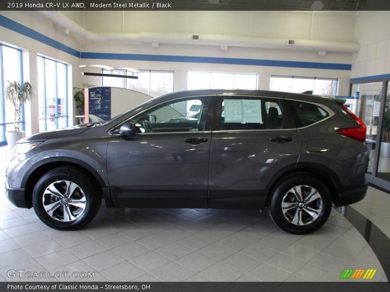 Modern Steel Metallic / Black 2019 Honda CR-V LX AWD