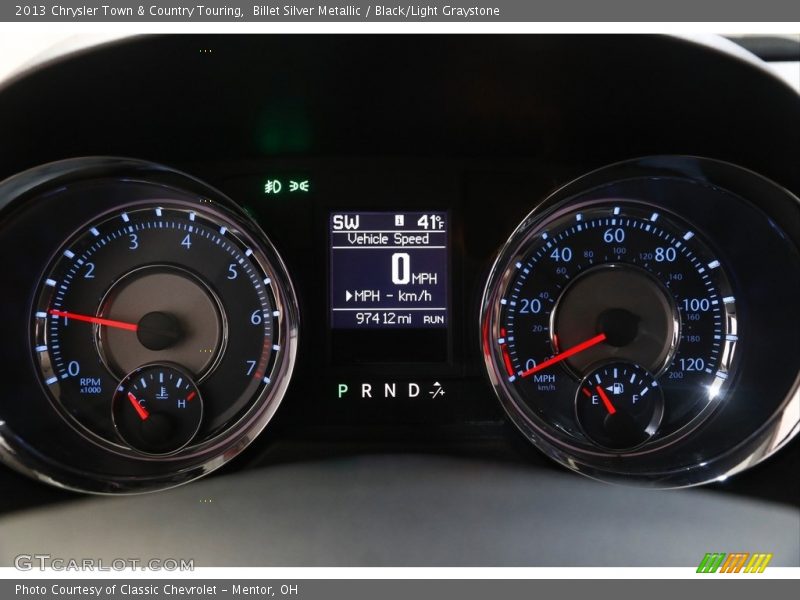 Billet Silver Metallic / Black/Light Graystone 2013 Chrysler Town & Country Touring