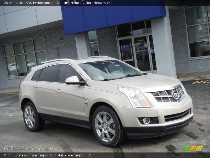 Gold Mist Metallic / Shale/Brownstone 2012 Cadillac SRX Performance