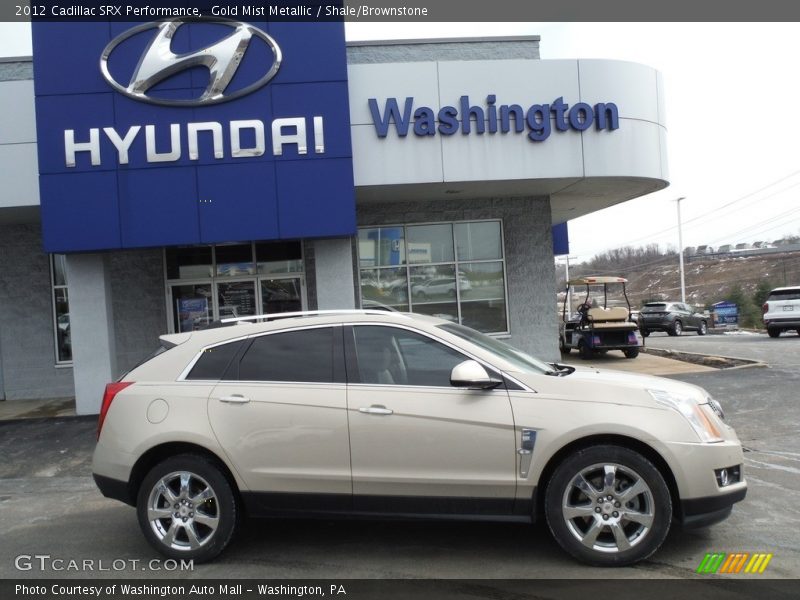 Gold Mist Metallic / Shale/Brownstone 2012 Cadillac SRX Performance